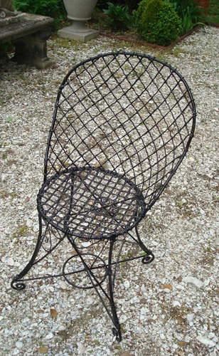 WIRE CHAIR, SINGLE, 19TH CENTURY
